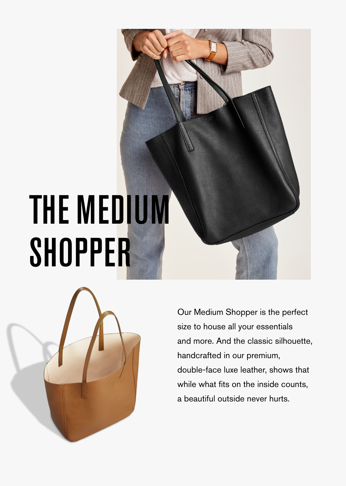 shinola medium shopper tote