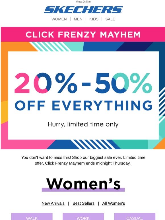 click frenzy skechers