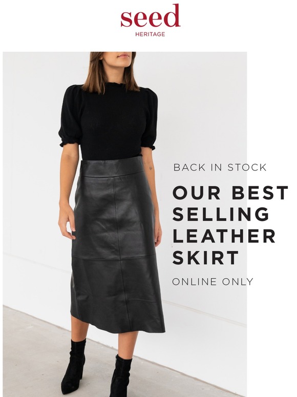 seed leather skirt myer