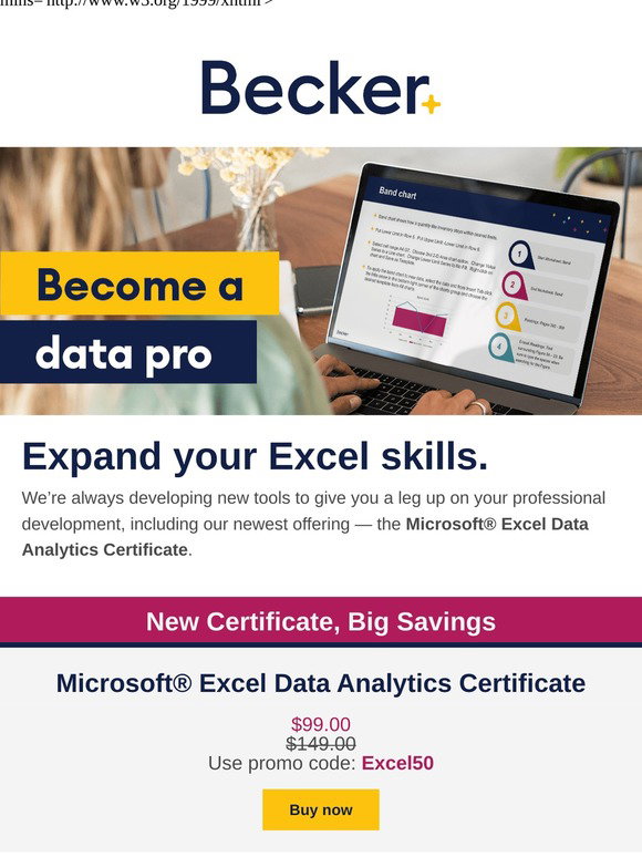microsoft excel data analysis certificate