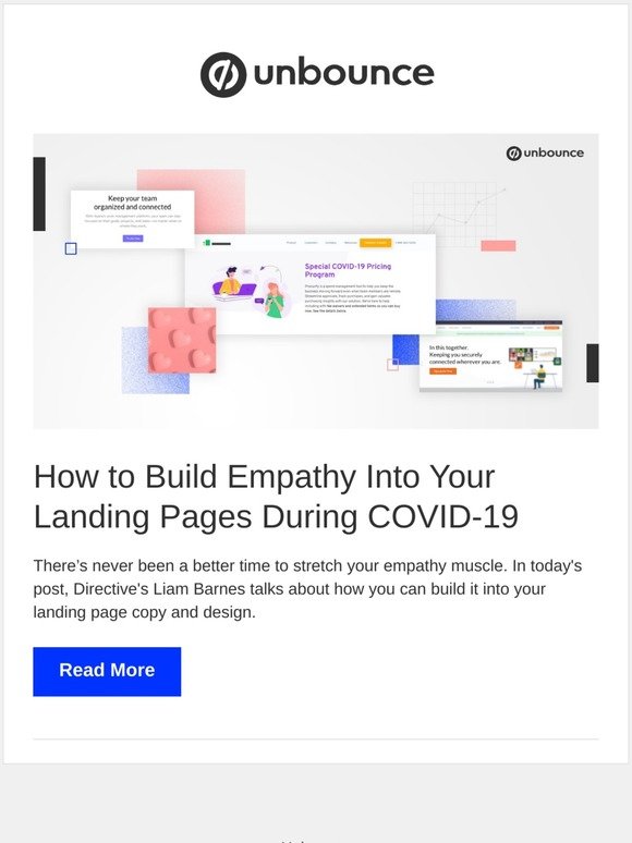 How to Build Empathy Into Your Landing Pages During COVID-19