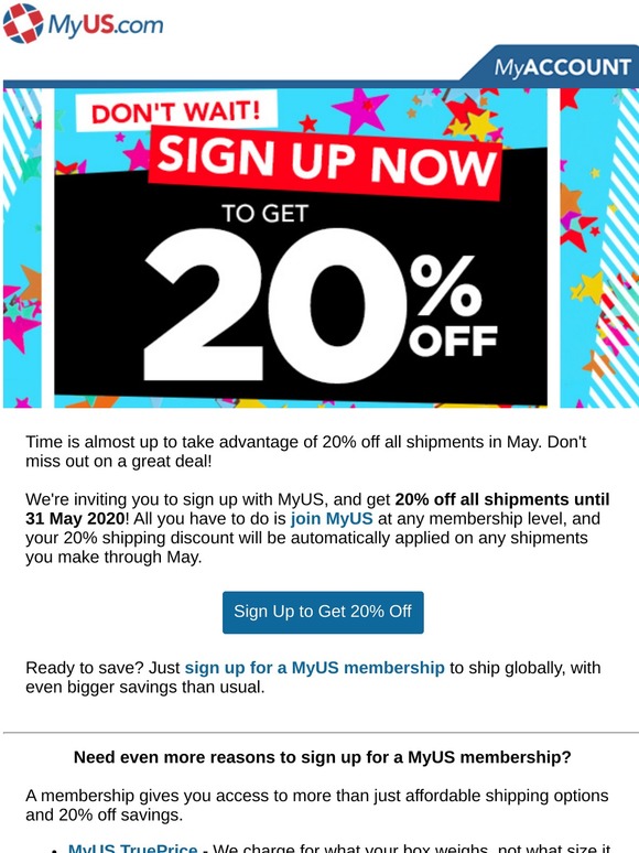 Don't Let Your 20% Off Slip Away!