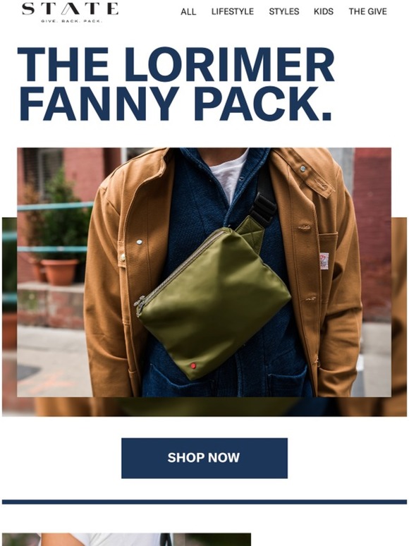 state bolsas fanny pack