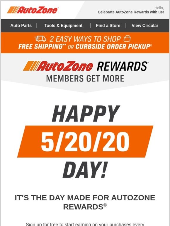 AutoZone Earn a 5 Bonus Reward! Today is the day Milled