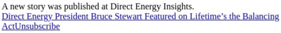 Direct Energy Online Media Center news alerts
