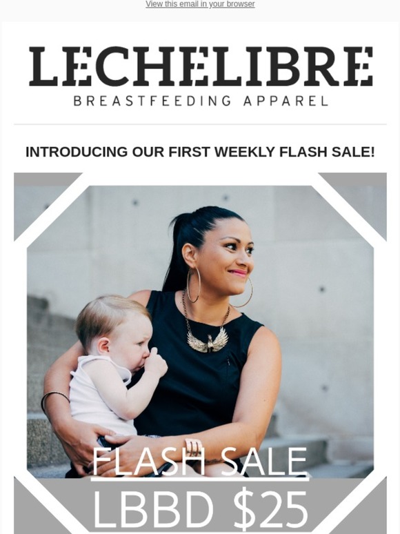 FLASH SALE! Little Black Breastfeeding Dress for $25 this week only!