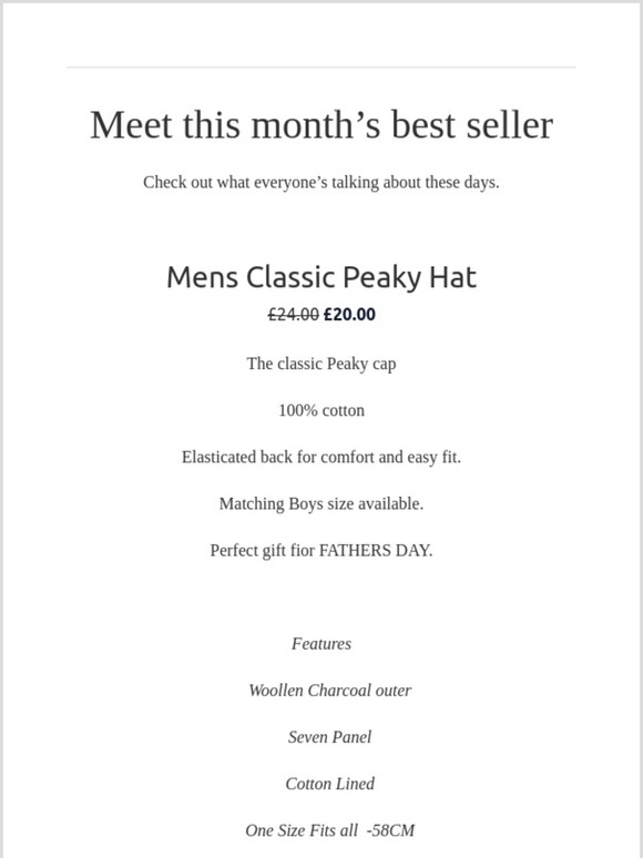 PEAKY BLINDER CAPS BACK IN STOCK! perfect for fathers Day.