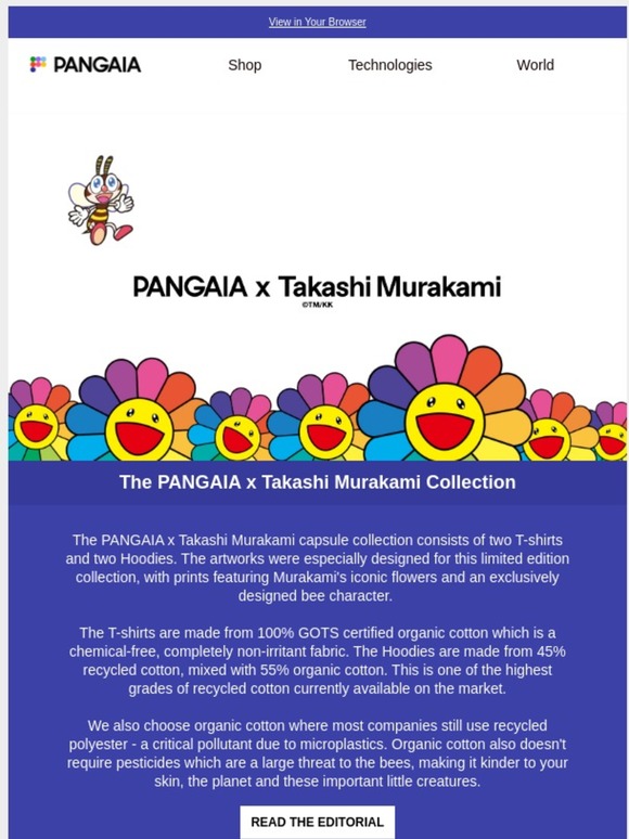 pangaia x takashi murakami