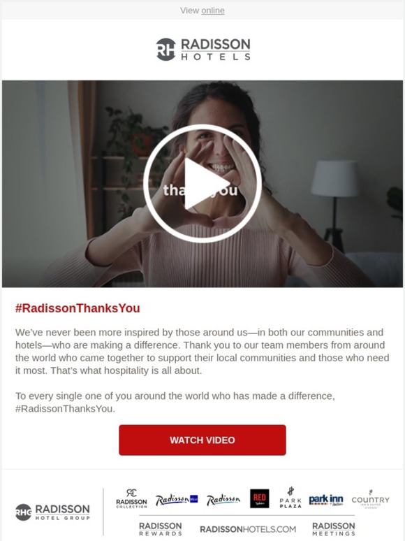 Radisson Thanks You