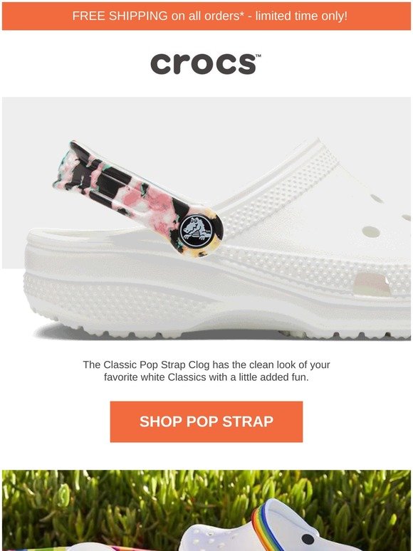 pop strap crocs