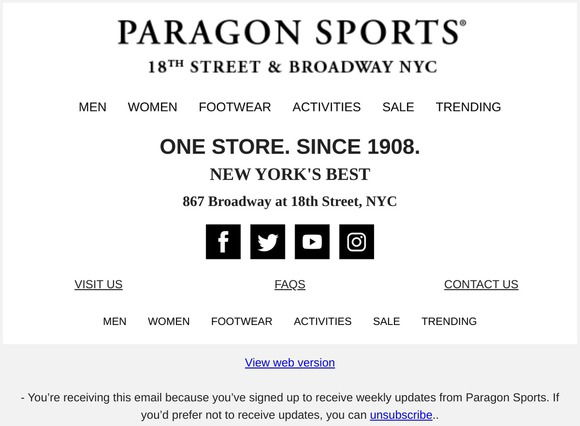 paragon sports bike shop