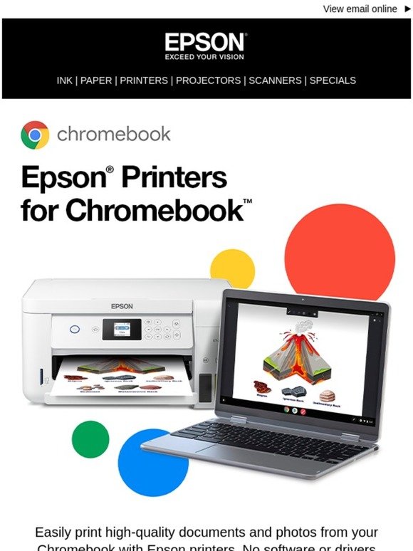 Epson: Epson Printers Chromebook Compatible! |