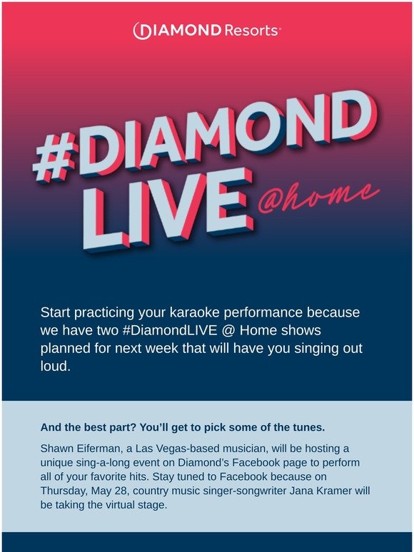 Ready for More #DiamondLIVE @ Home Next Week?