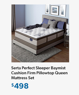 serta perfect sleeper baymist cushion firm pillowtop king mattress