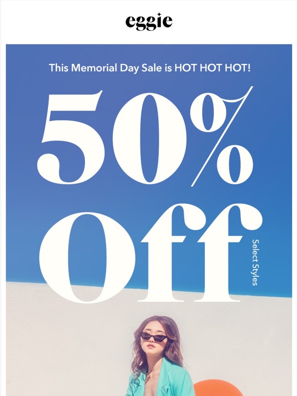 50% Off Memorial Day Sale Starts Now! 🔥