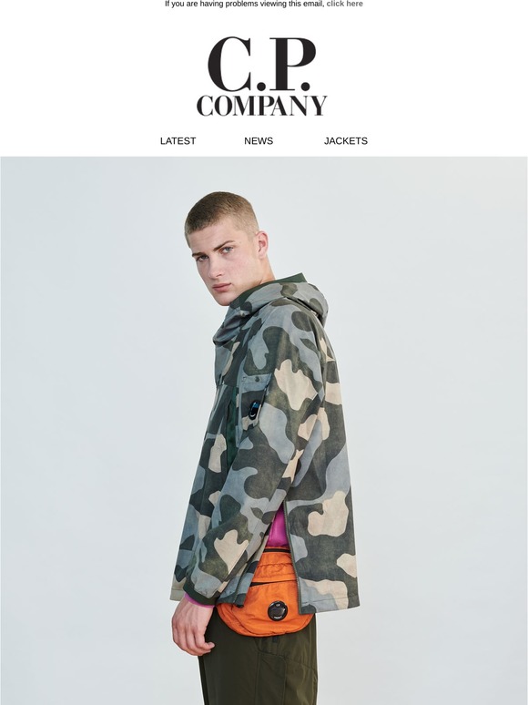 cp company camo coat