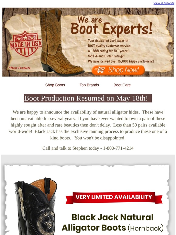 Natural hotsell alligator boots