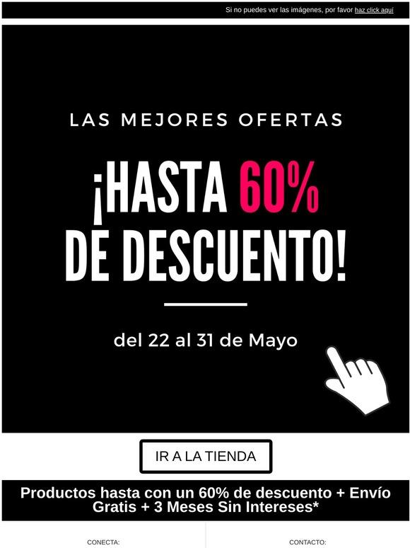 Hasta 60% de DESCUENTO  😮