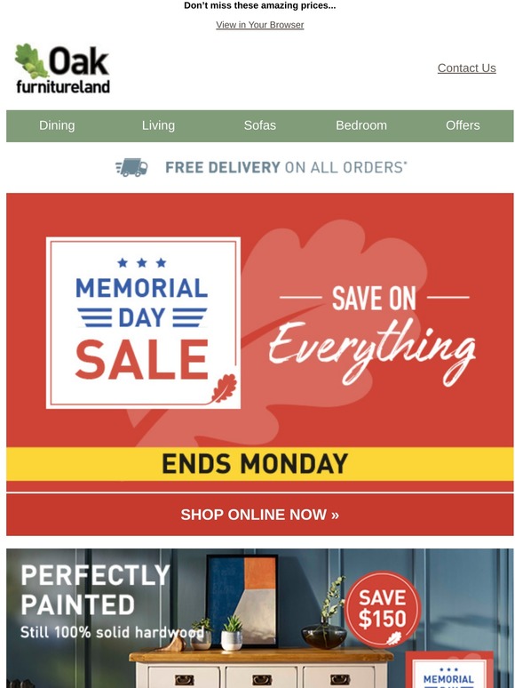 Hurry, save on everything until Monday!