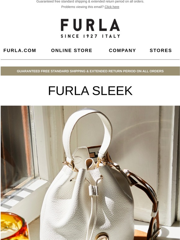 The alluring style of Furla Sleek Bucket Bag Milled
