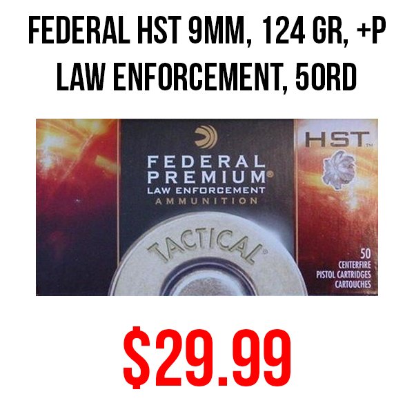 Federal HST 9mm ammo