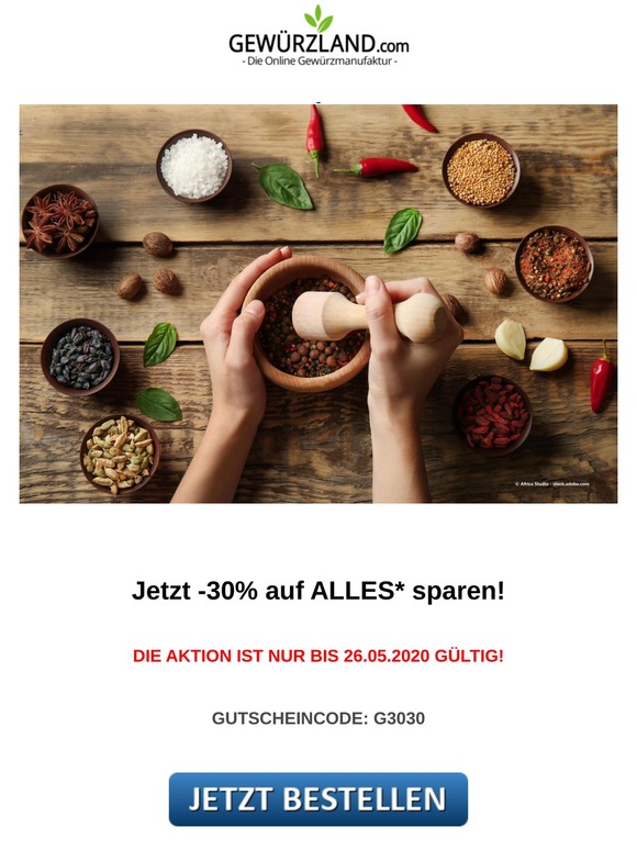JETZT SCHNELL SEIN! -30% AUF ALLES*