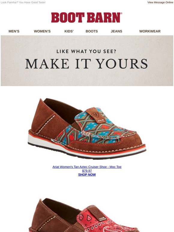 boot barn ariat cruisers