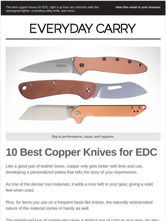 Everyday Carry 🔪 The Best Copper Knives for a Pop of Patina 🔪 Milled