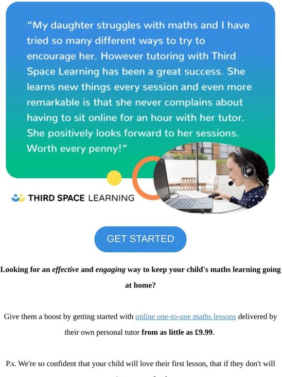"My daughter never complains about having to sit online for an hour with her tutor."