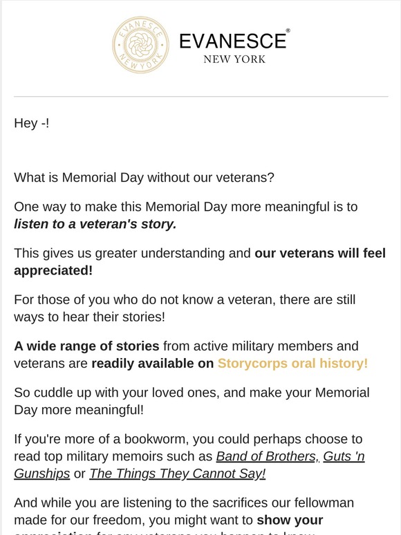 Listen to stories from our veterans!