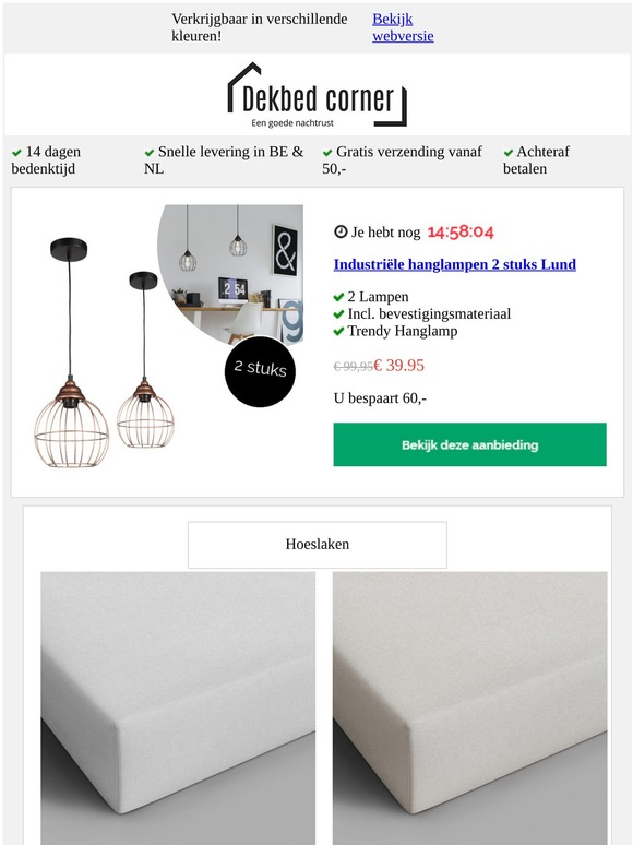 Industriele Hanglampen 2 stuks