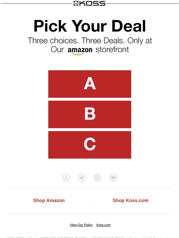 Pick Your Deal