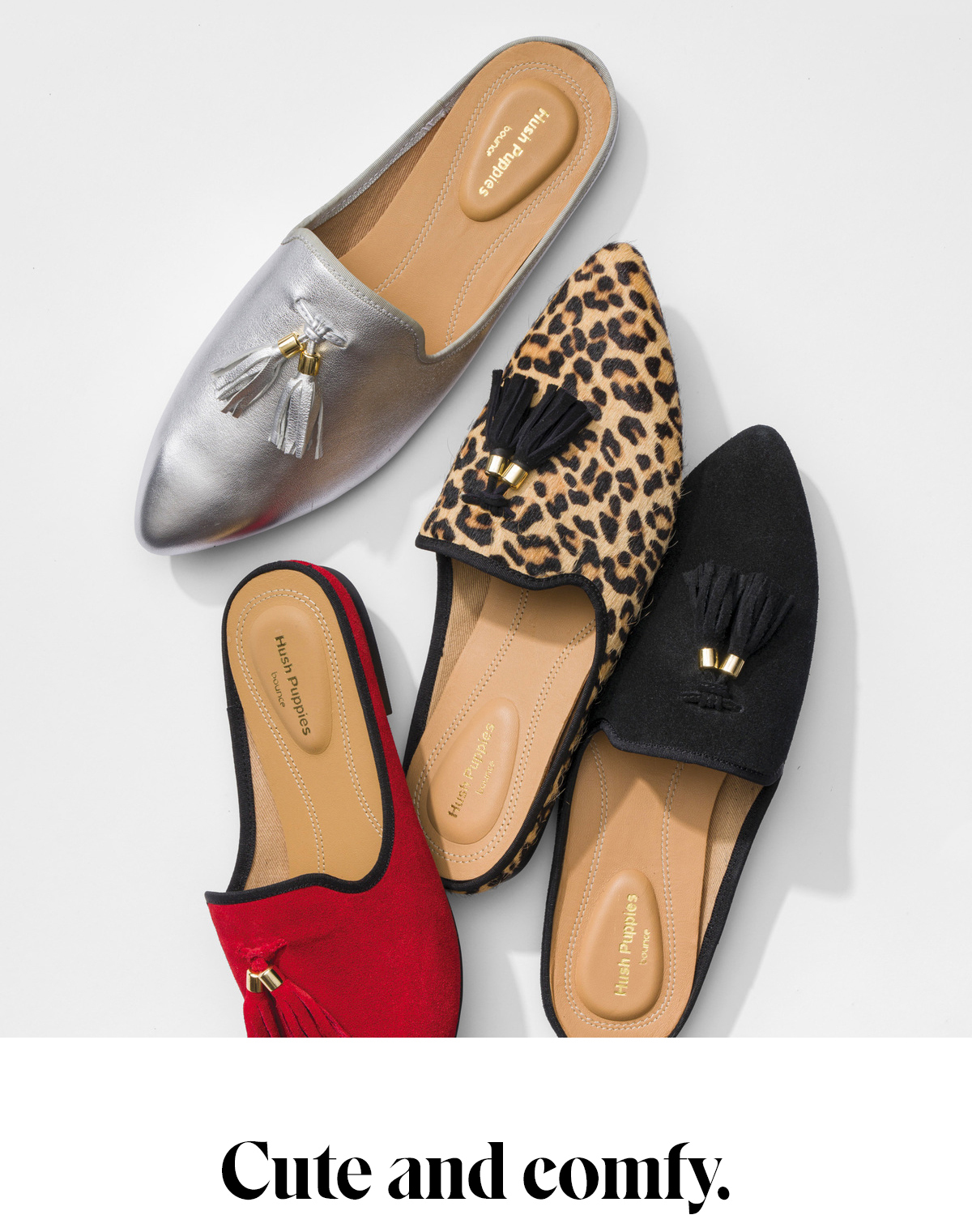 hush puppies tassel flats