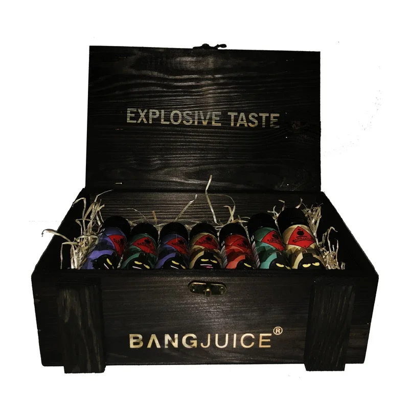 BangJuice® Holzbox Lasered - Schwarz - Limited Edition