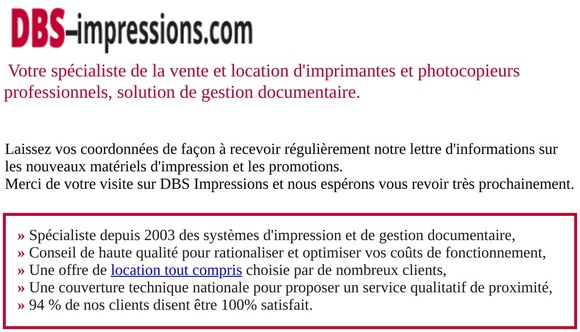 Votre compte utilisateur sur DBS-Impressions.com
