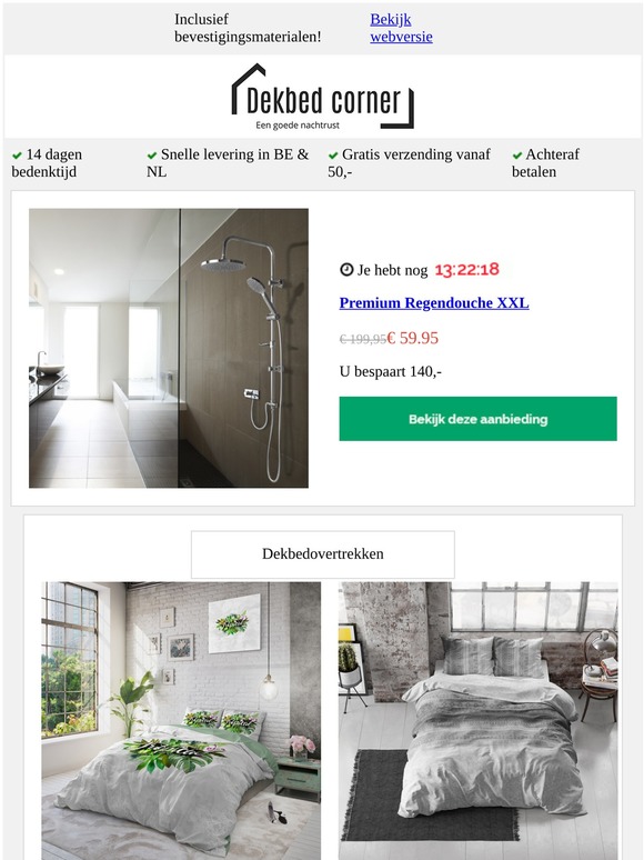 Premium Regendouche XXL