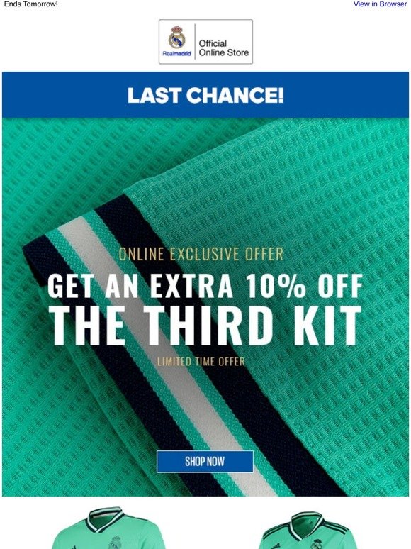Third Kit Sale! + Extra 10% Off!