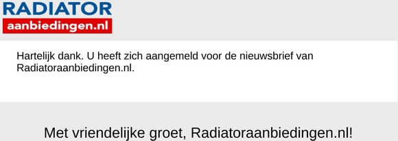 Aangemeld voor nieuwsbrief