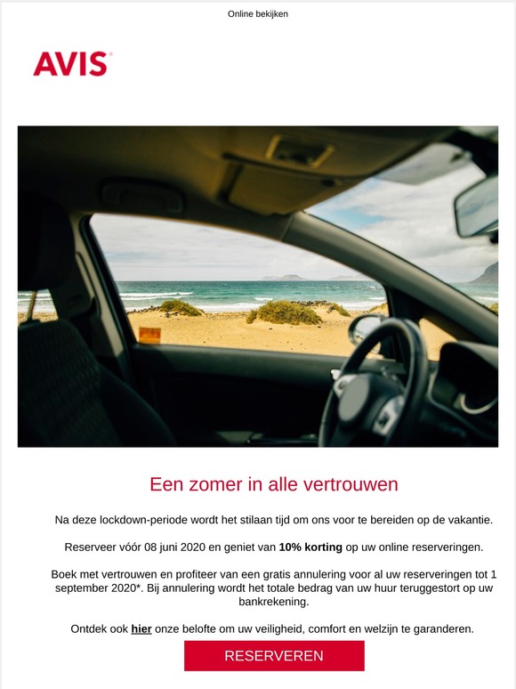 10% korting en uw reservering 100% kosteloos annuleren!