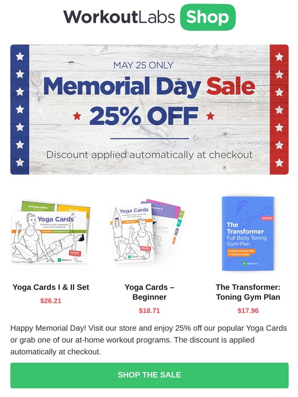 WLShop by WorkoutLabs: 🧘‍♀️ Today only: 25% off Yoga Cards & eBooks