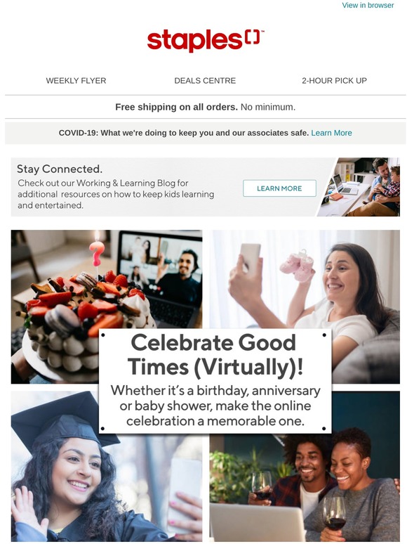 Staples Print & Marketing NEW ways to create memorable experiences, VIRTUALLY! Milled