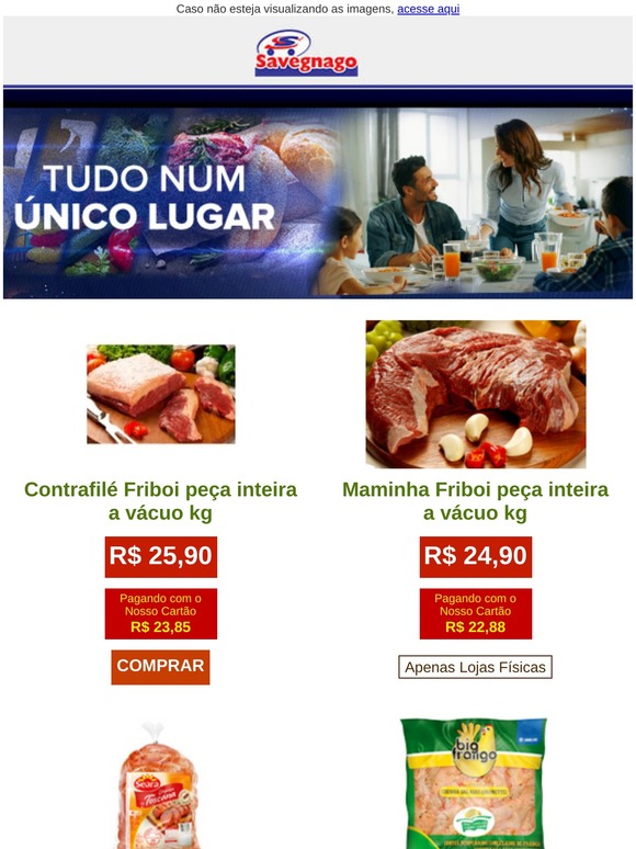 Ofertas especiais de carne para o feriado! Aproveite!