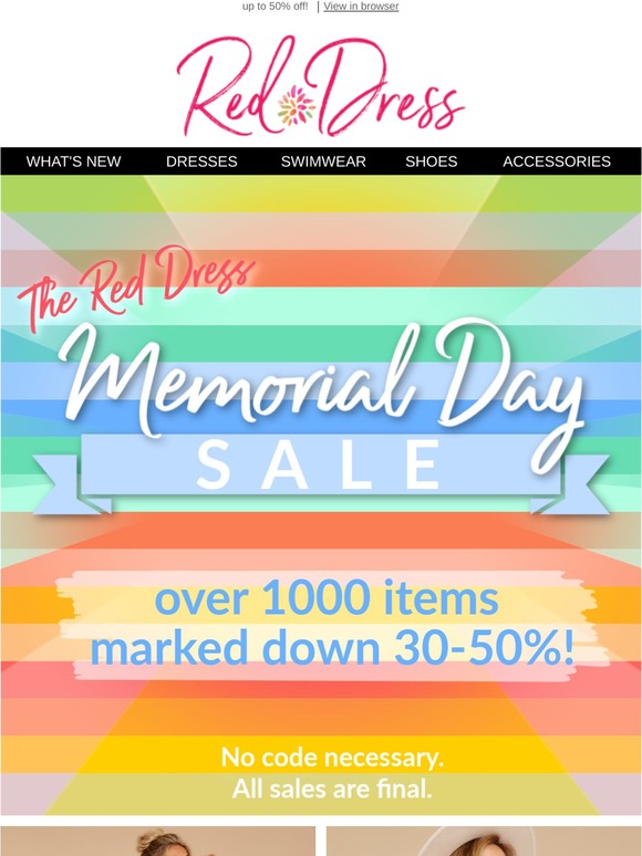 discount code red dress boutique