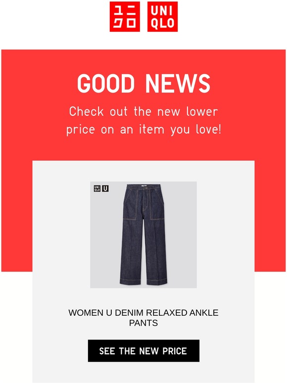 women u denim relaxed ankle pants
