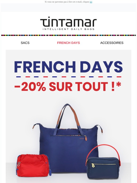 Profitez des FRENCH DAYS 🇫🇷 -20% sur toute la collection !