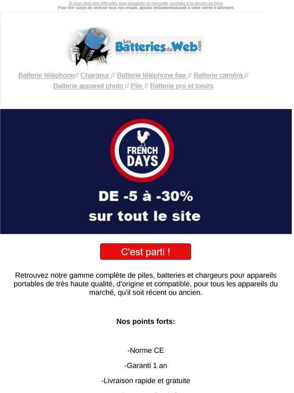 French days, C'est parti pour 4 jours de promotions