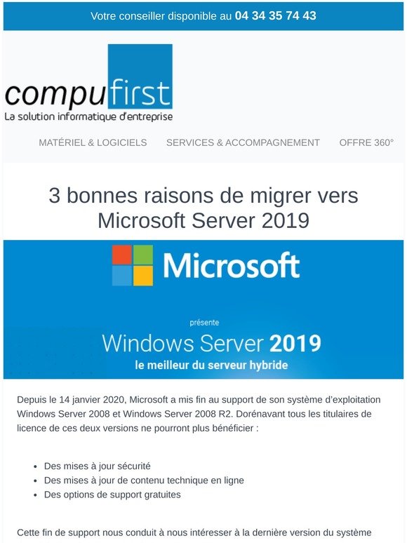 3 bonnes raisons de migrer vers Microsoft Server 2019