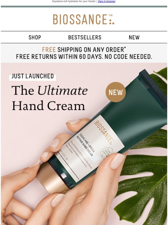biossance hand cream
