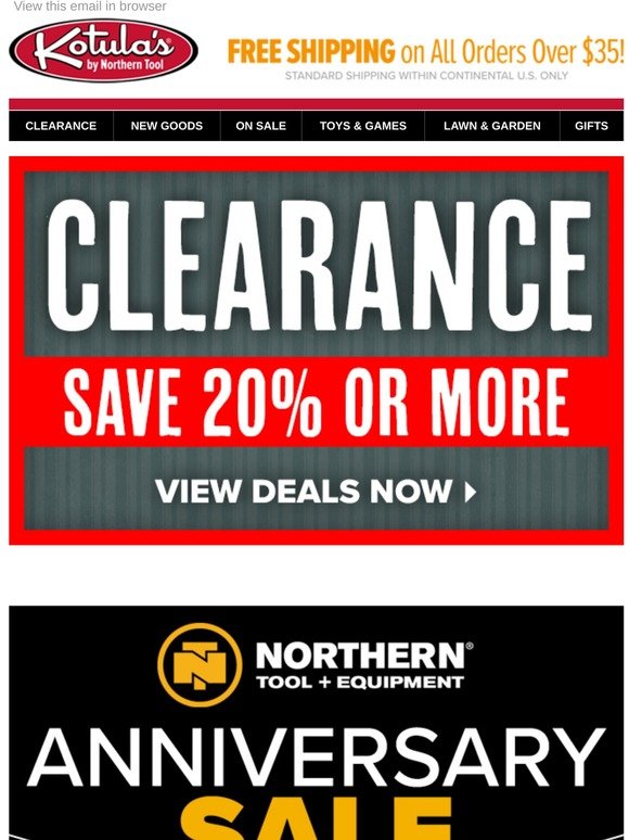 Clearance Savings Event: Take Off 20% Or More!