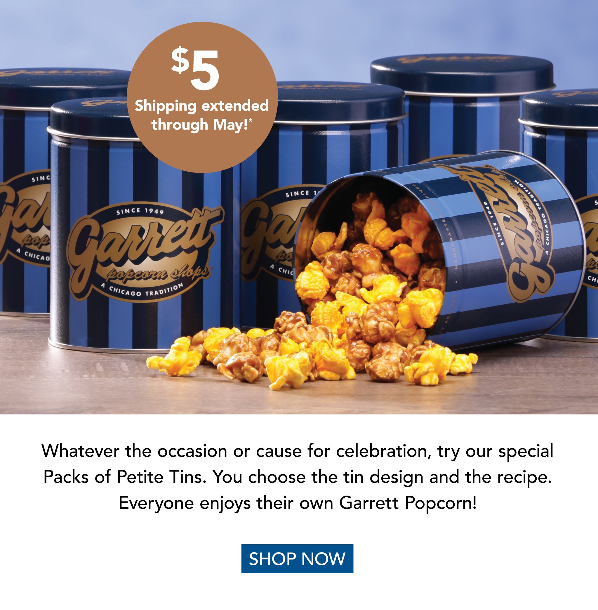 Garrett Popcorn Special Offer On Packs Of Petite Tins Milled